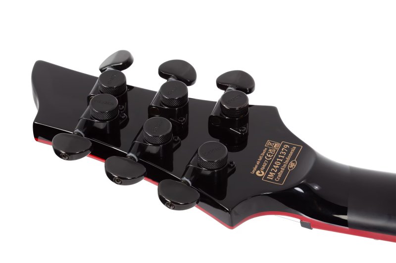 Schecter - Sunset-6 Red Dawn Electric Guitar, Gloss Black #3890-SHC