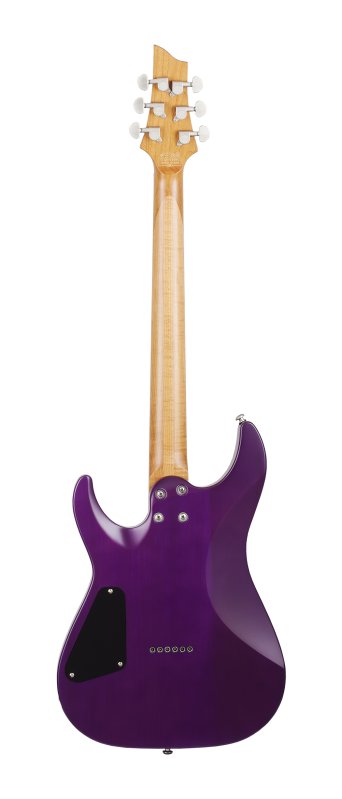 Schecter - C-1 Standard Plus Electric Guitar, Transparent Purple Burst #3935-SHC