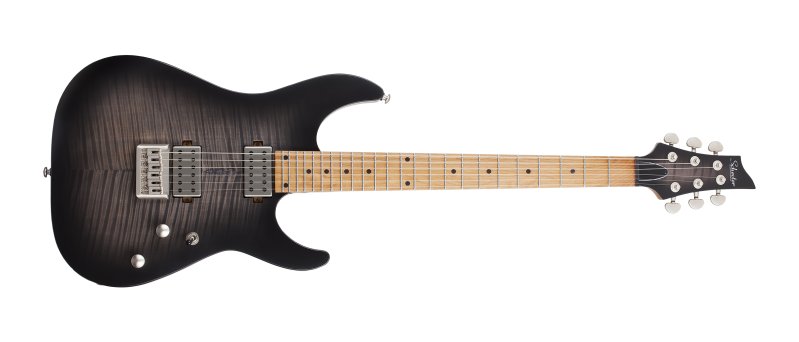 Schecter - C-1 Standard Plus Electric Guitar, Transparent Black Burst #3936-SHC