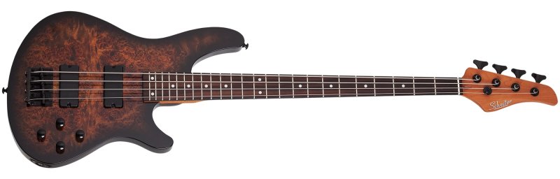 Schecter - C-4 Standard 4-String Electric Bass, Tobacco Burl #3970-SHC