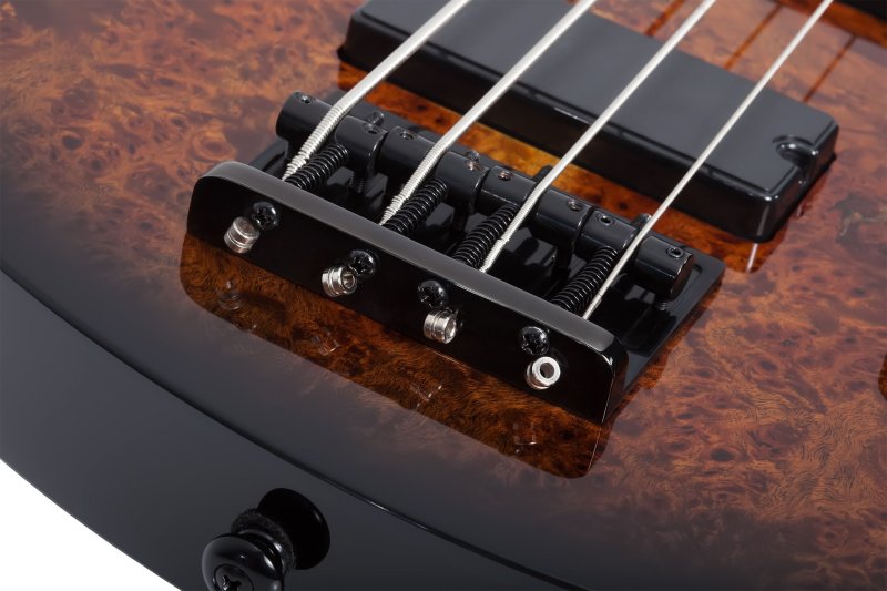 Schecter - C-4 Standard 4-String Electric Bass, Tobacco Burl #3970-SHC