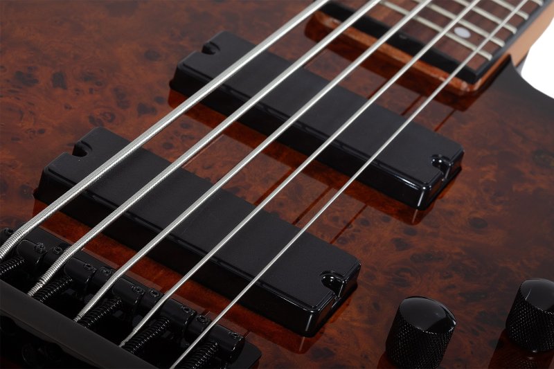 Schecter - C-5 Standard 5-String Electric Bass, Tobacco Burl #3972-SHC