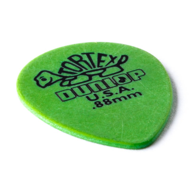 Dunlop - Green 0.88mm Tortex® Small Teardrop Guitar Pick (36/bag) #423R-88