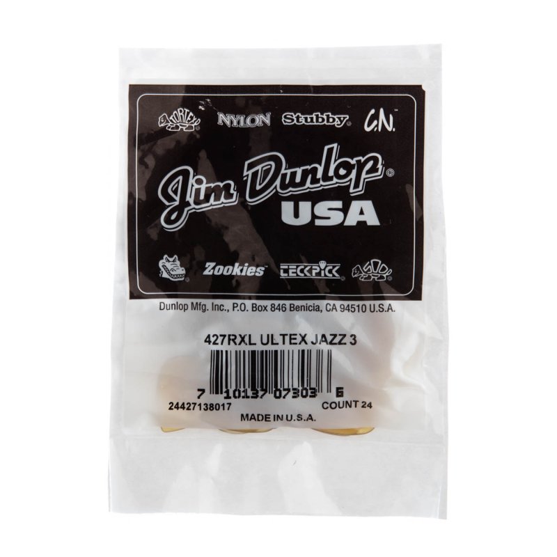 Dunlop - Ultex® Jazz III Xl Guitar Pick (24/pack) #427RXL