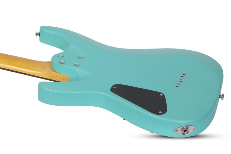 Schecter - C-6 Deluxe 6-String Electric Guitar, Satin Aqua #428-SHC