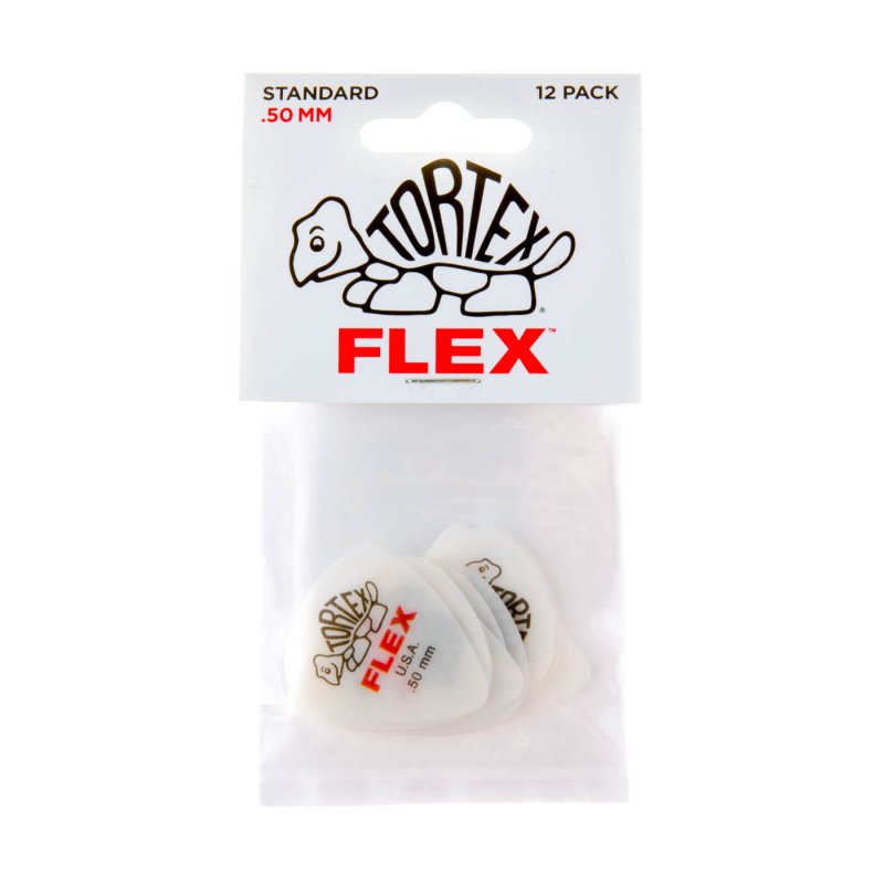 Dunlop - Red 0.50mm Tortex® Flex Standard Guitar Pick (12/pack) #428P.50