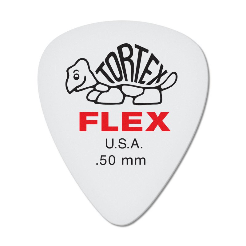 Dunlop - Red 0.50mm Tortex® Flex Standard Guitar Pick (12/pack) #428P.50
