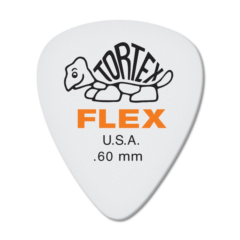Dunlop - Orange 0.60mm Tortex® Flex Standard Guitar Pick (72/pack) #428R.60