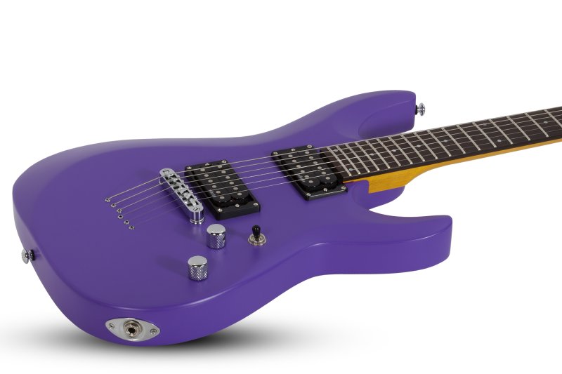 Schecter - C-6 Deluxe 6-String Electric Guitar, Satin Purple #429-SHC