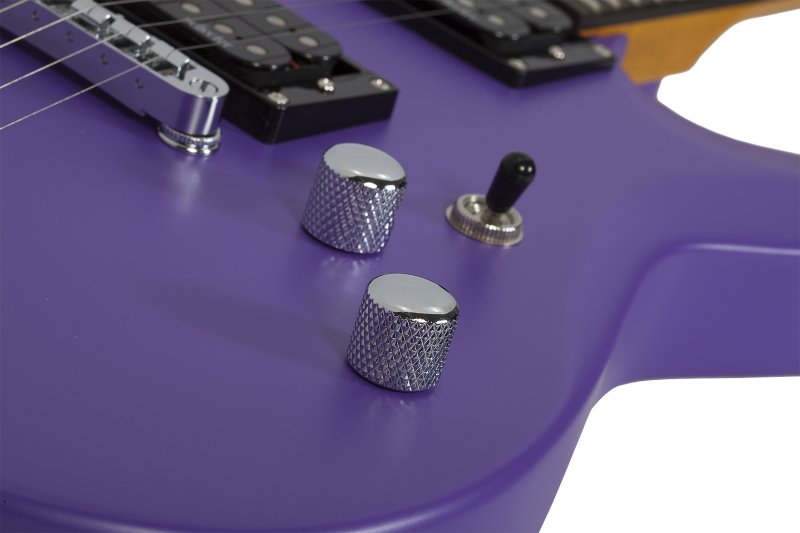 Schecter - C-6 Deluxe 6-String Electric Guitar, Satin Purple #429-SHC