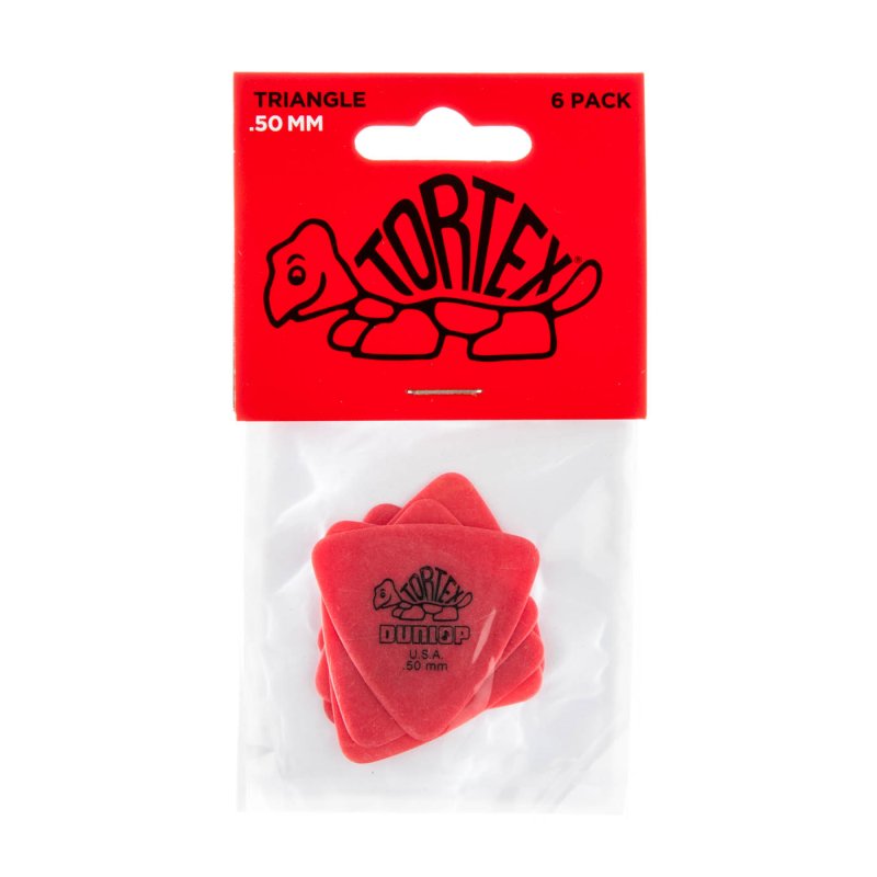 Dunlop - Red 0.50mm Tortex® Triangle Guitar Pick (6/pack) #431P.50