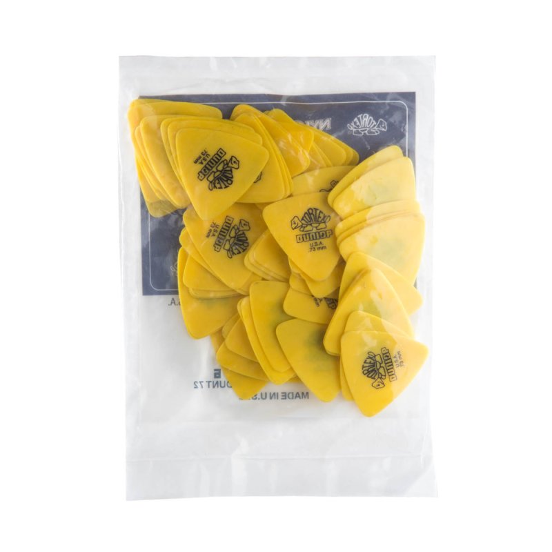 Dunlop - Yellow 0.73mm Tortex® Triangle Guitar Pick (72/bag) #431R-73