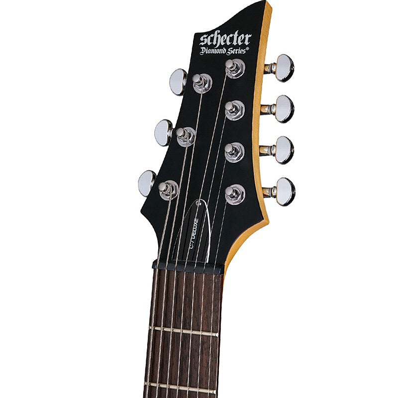 Schecter - C-7 Deluxe 7-String Electric Guitar, Satin Black #437-SHC