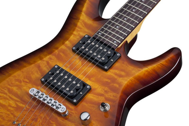 Schecter - C-6 Plus Electric Guitar, Rosewood Fingerboard, Vintage Sunburst #444-SHC