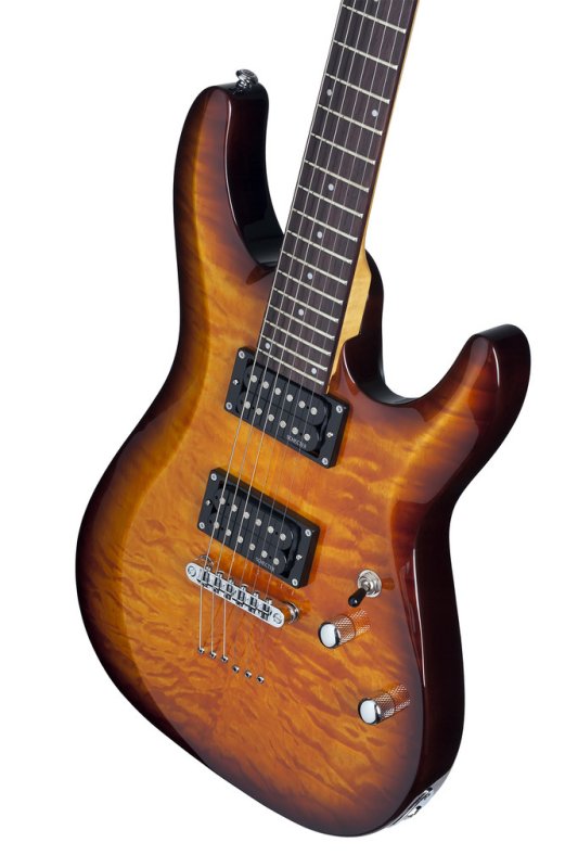 Schecter - C-6 Plus Electric Guitar, Rosewood Fingerboard, Vintage Sunburst #444-SHC