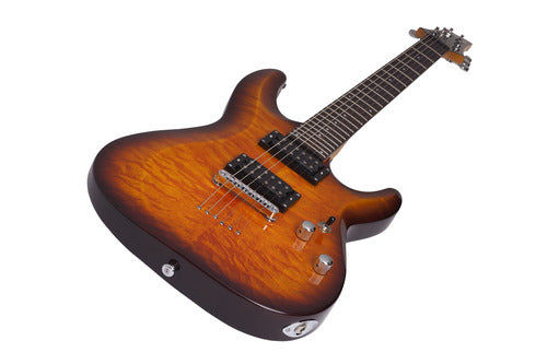 Schecter - C-6 Plus Electric Guitar, Rosewood Fingerboard, Vintage Sunburst #444-SHC