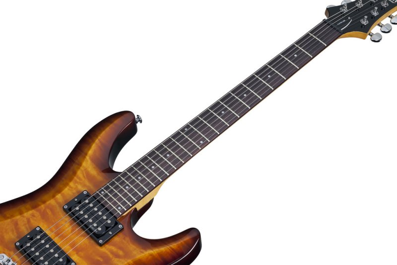 Schecter - C-6 Plus Electric Guitar, Rosewood Fingerboard, Vintage Sunburst #444-SHC