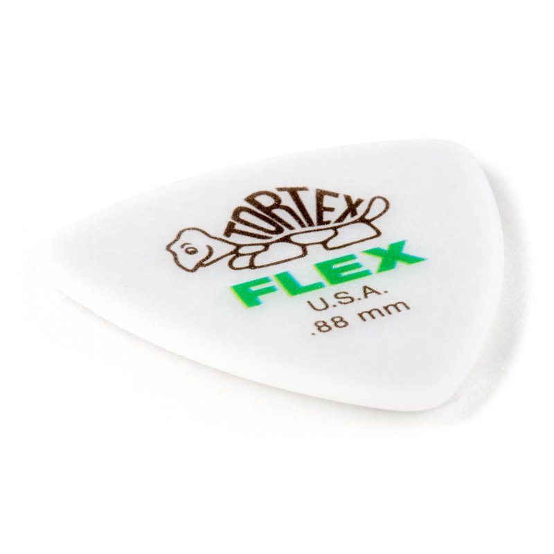 Dunlop - Green 0.88mm Tortex® Flex Triangle Guitar Pick (6/pack) #456P.88