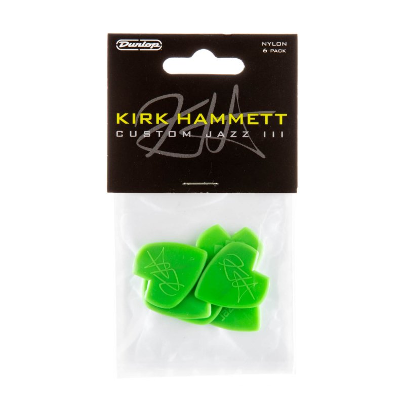 Dunlop - Kirk Hammett Jazz III Guitar Pick (6 Pack) #47PKH3N