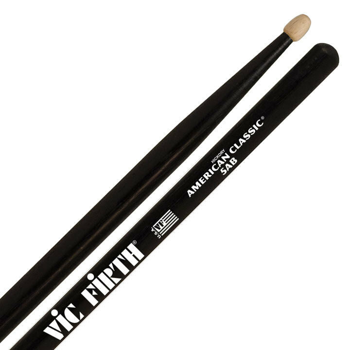 Vic Firth - American Classic Hickory Drumsticks 5AB (Black) #5AB