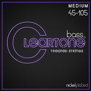 Cleartone - Nickel Plated Bass Strings. Medium (45-105) #6445-CLR