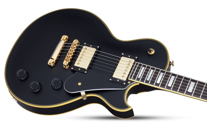 Schecter - Solid-Body Electric Guitar, Aged Black Satin #658-SHC