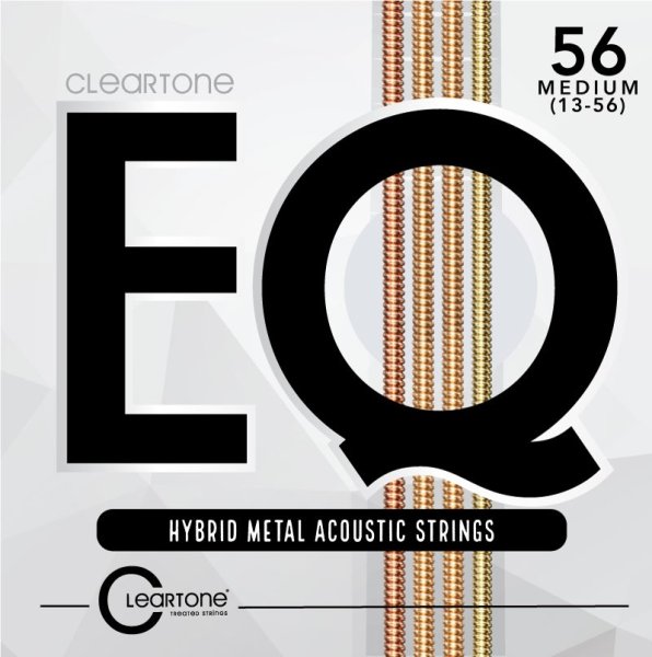 Cleartone - EQ Series Hybrid Metal Treated Acoustic Guitar Strings. Medium (13-56) #7813