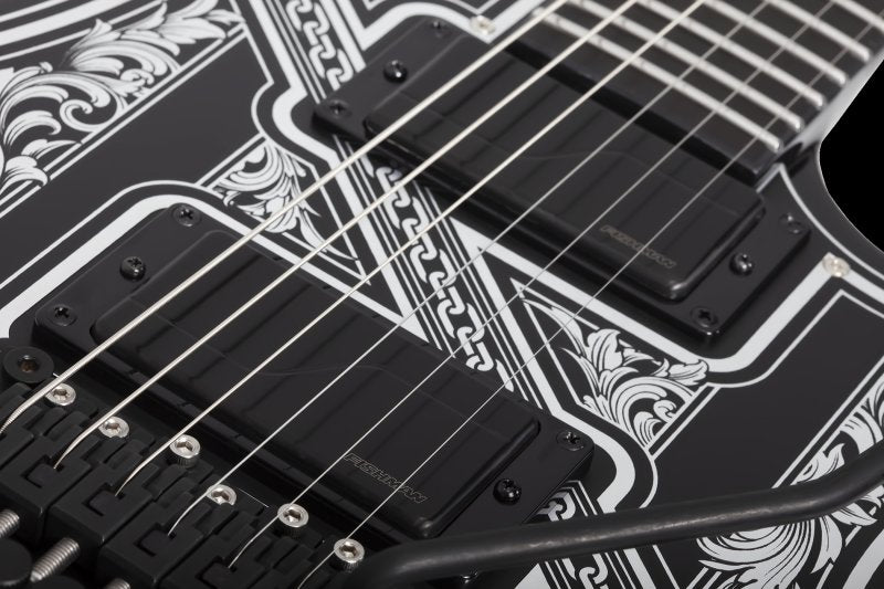 Schecter - Avenger FR Pryzm Palladium Electric Guitar, Gloss Black #922-SHC