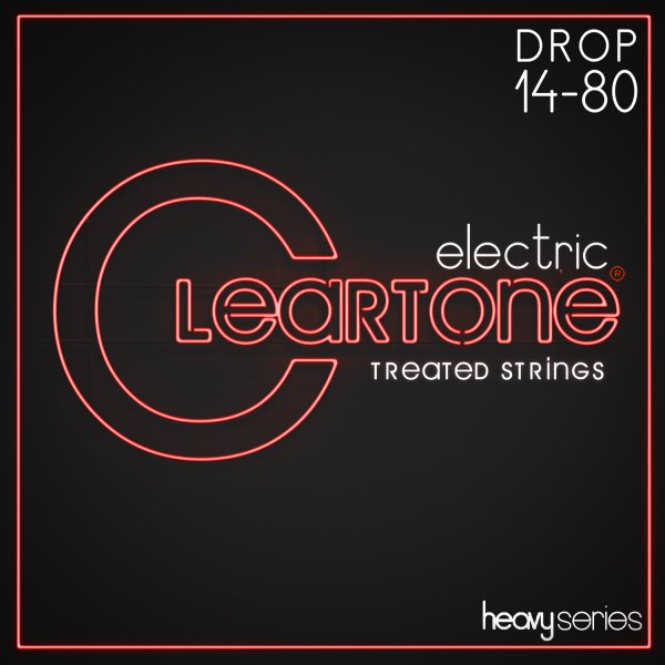 Cleartone - Heavy Series Electric Guitar Strings. Drop 80 (14-80) #9480-CLR