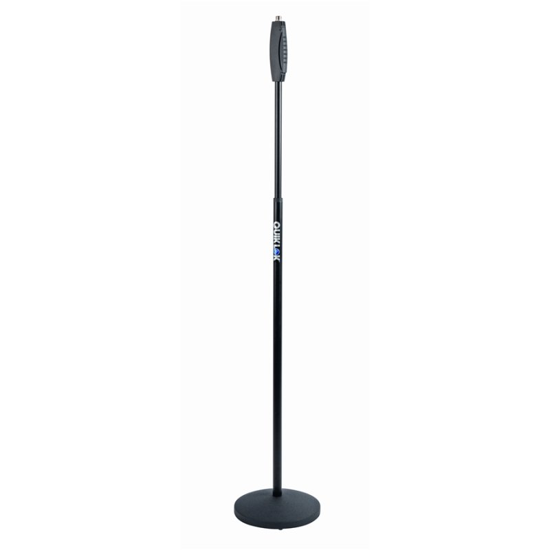 Quik Lok - Straight Microphone Stand with One-Hand Clutch Height Adjustment #A988BK-AM