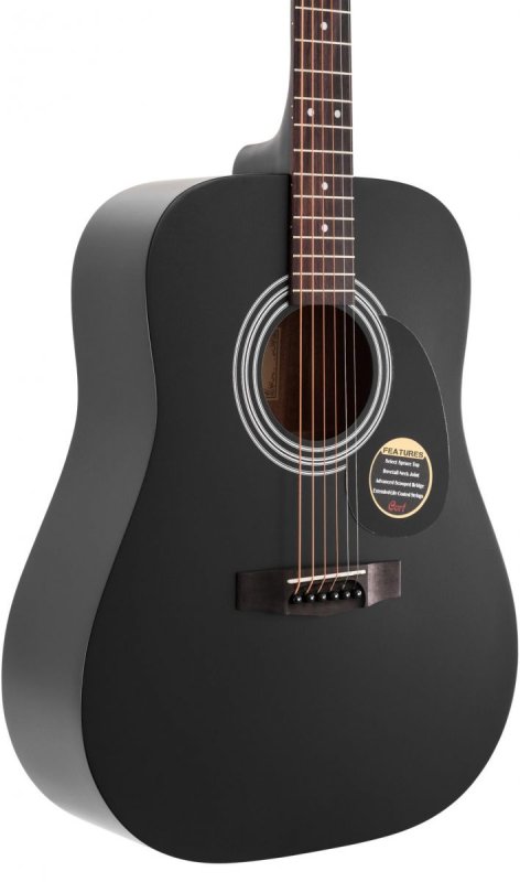 Cort - Standard Series Spruce Top Acoustic Guitar, Black Satin #AD810-BKS