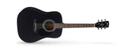 Cort - Standard Series Spruce Top Acoustic / Electric Guitar, Black Satin #AD810E-BKS
