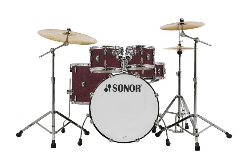 Sonor - Special Edition AQ1 Studio Set WM Birch, Transparent Cherry Red #AQ1-STUDIO-SET-TCR-SE