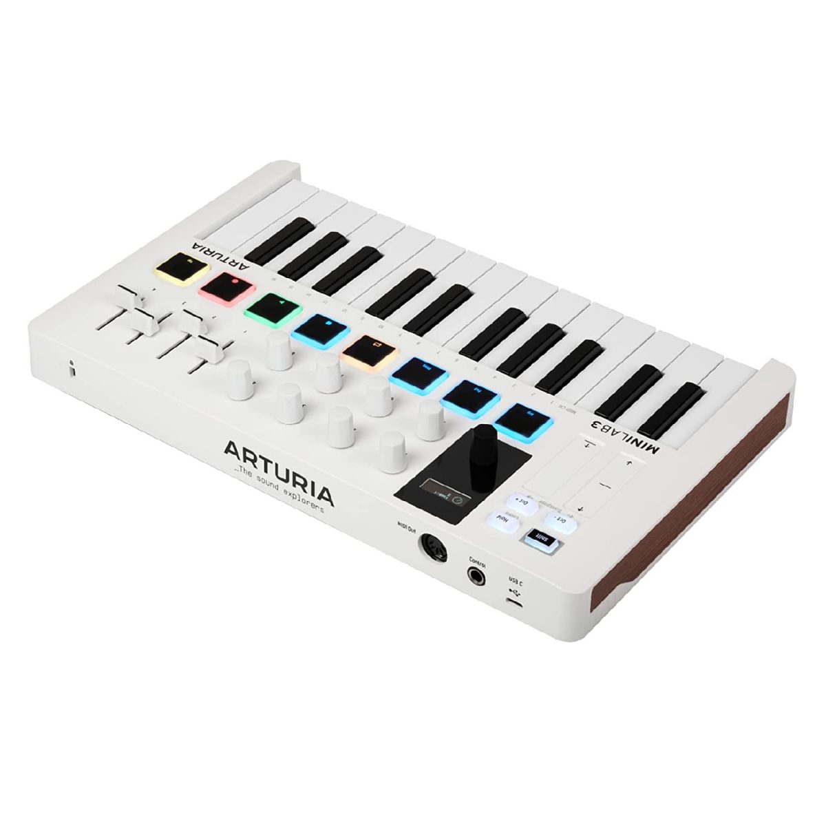 Arturia - MiniLab 3 25-Key MIDI Controller w/Software - White Side 2