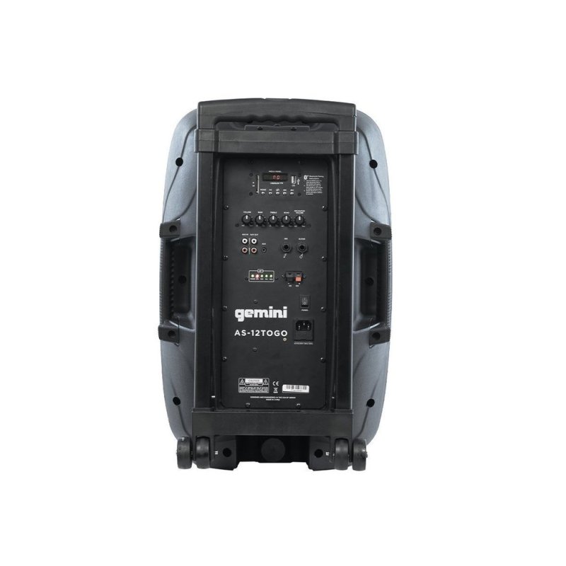 Gemini - 12" Portable Bluetooth Powered Loudspeaker #AS-12TOGO