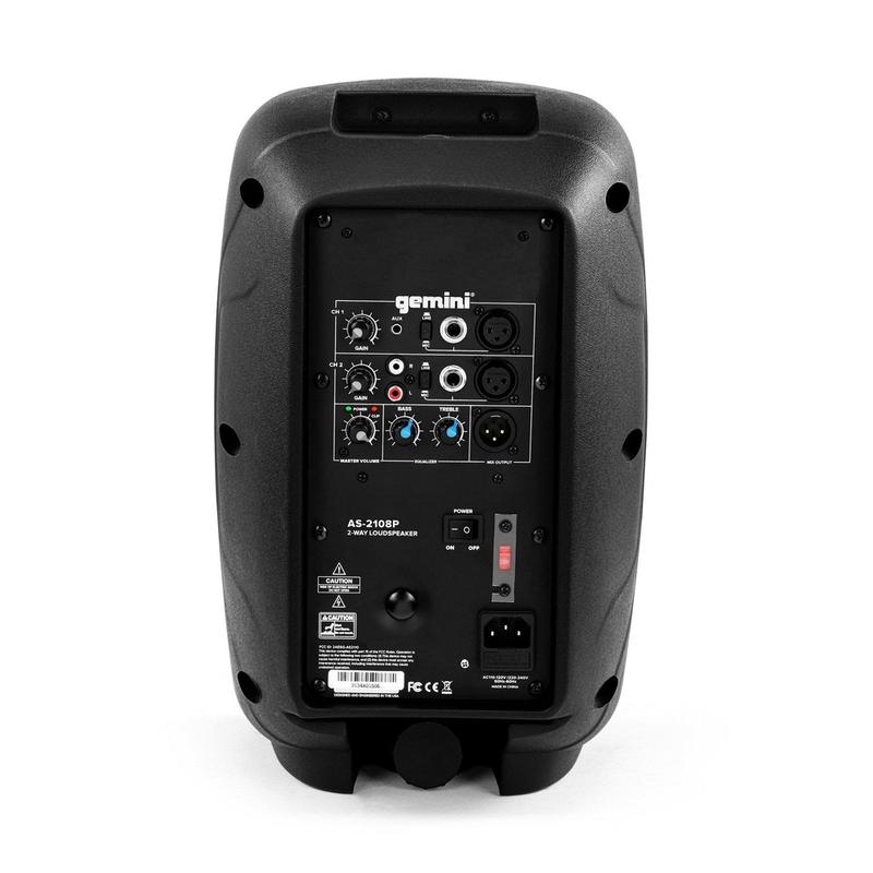 Gemini - 500 Watt Active 8” Loudspeaker #AS-2108P