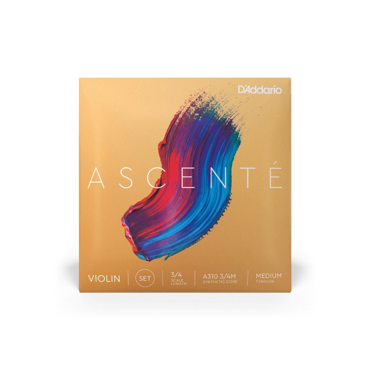 D'Addario - Ascenté A310 3/4 Violin String Set - Medium Tension
