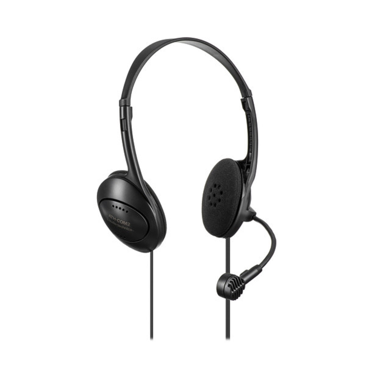 Audio-Technica ATH-COM2 - Stereophone/Dynamic Boom Microphone Combination Headset