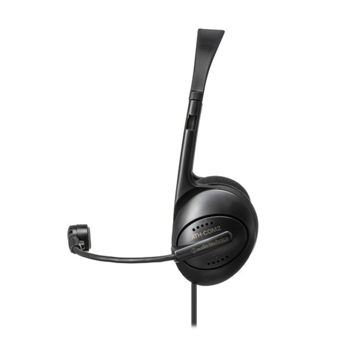 Audio-Technica ATH-COM2 - Stereophone/Dynamic Boom Microphone Combination Headset