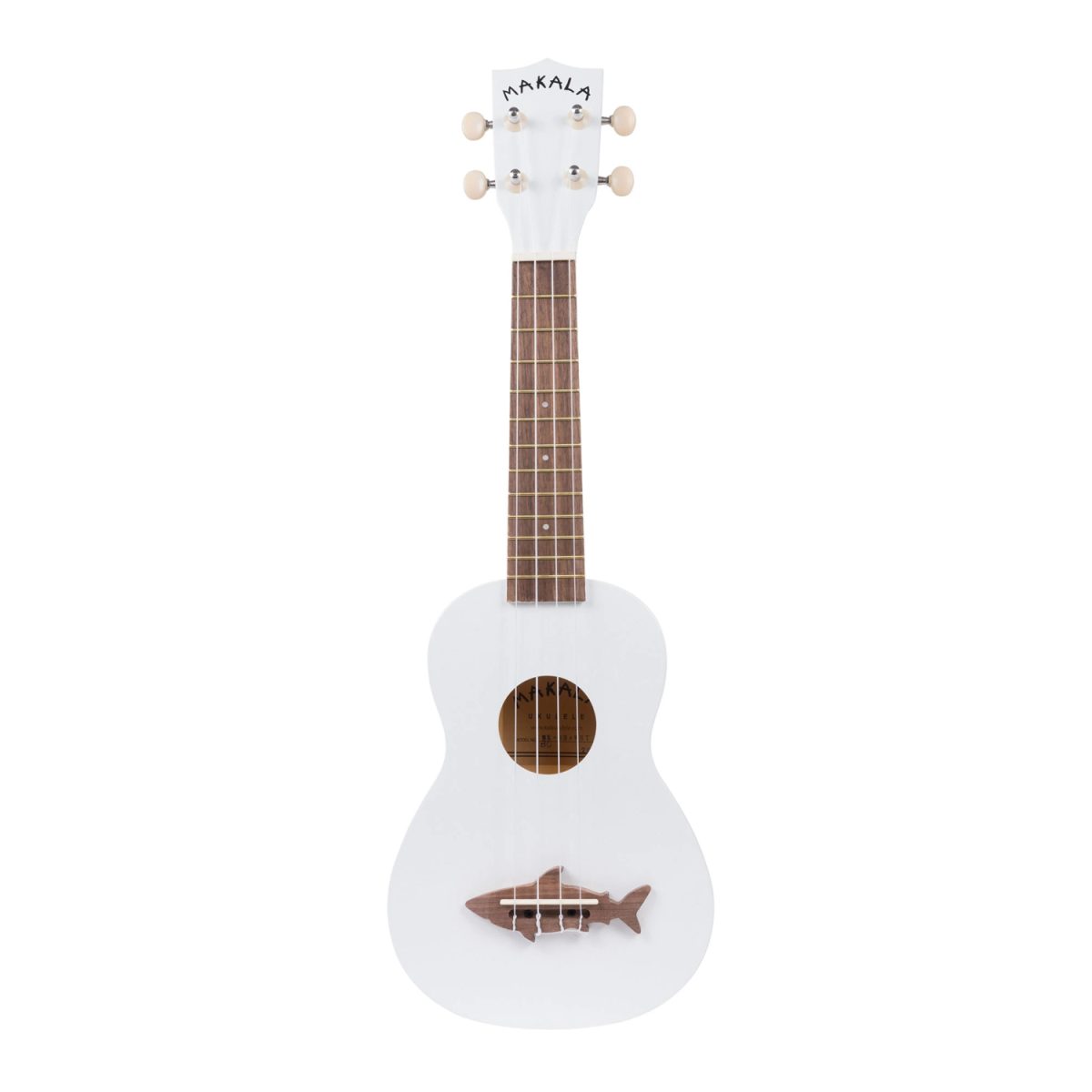 Makala - Ukulele - White Soprano Shark - MAK-SS-WHT