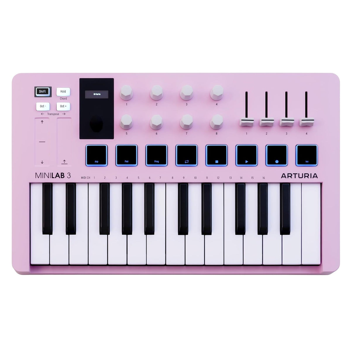 Arturia - MiniLab 3 Rose Quartz Edition - Compact MIDI Controller