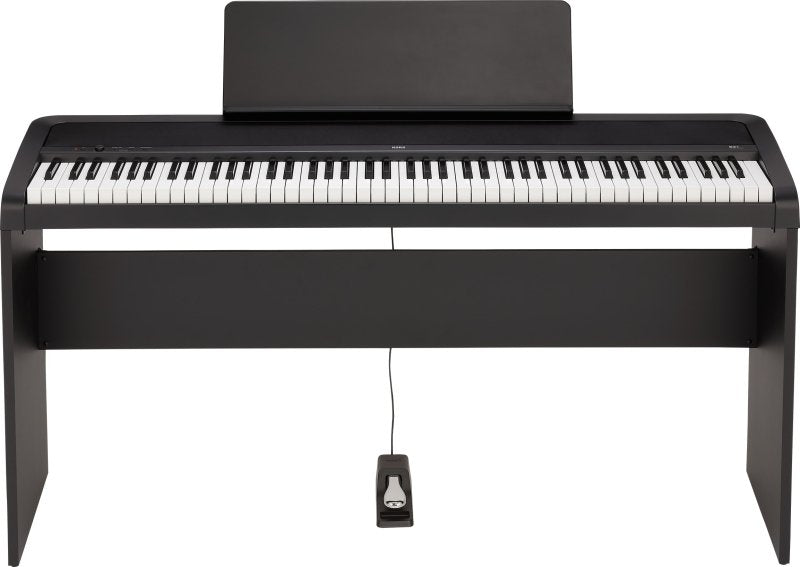 Korg - 88-Key Digital Piano With Audio & MIDI USB, Black With Stand #B2PLUSSPBK
