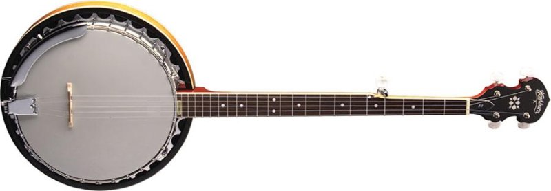 Washburn - 5-string Resonator Back Banjo with Mahogany Resonator, Aluminum Tone Ring - Natural #B9-WSH-A