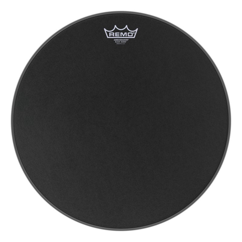 Remo - Ambassador® Black Suede™ Drumhead, 16" #BA-0816-ES