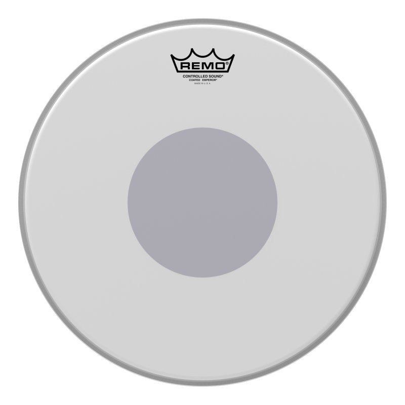 Remo - Emperor® Coated Drumhead - Bottom Black Dot™, 14" #BE-0114-10
