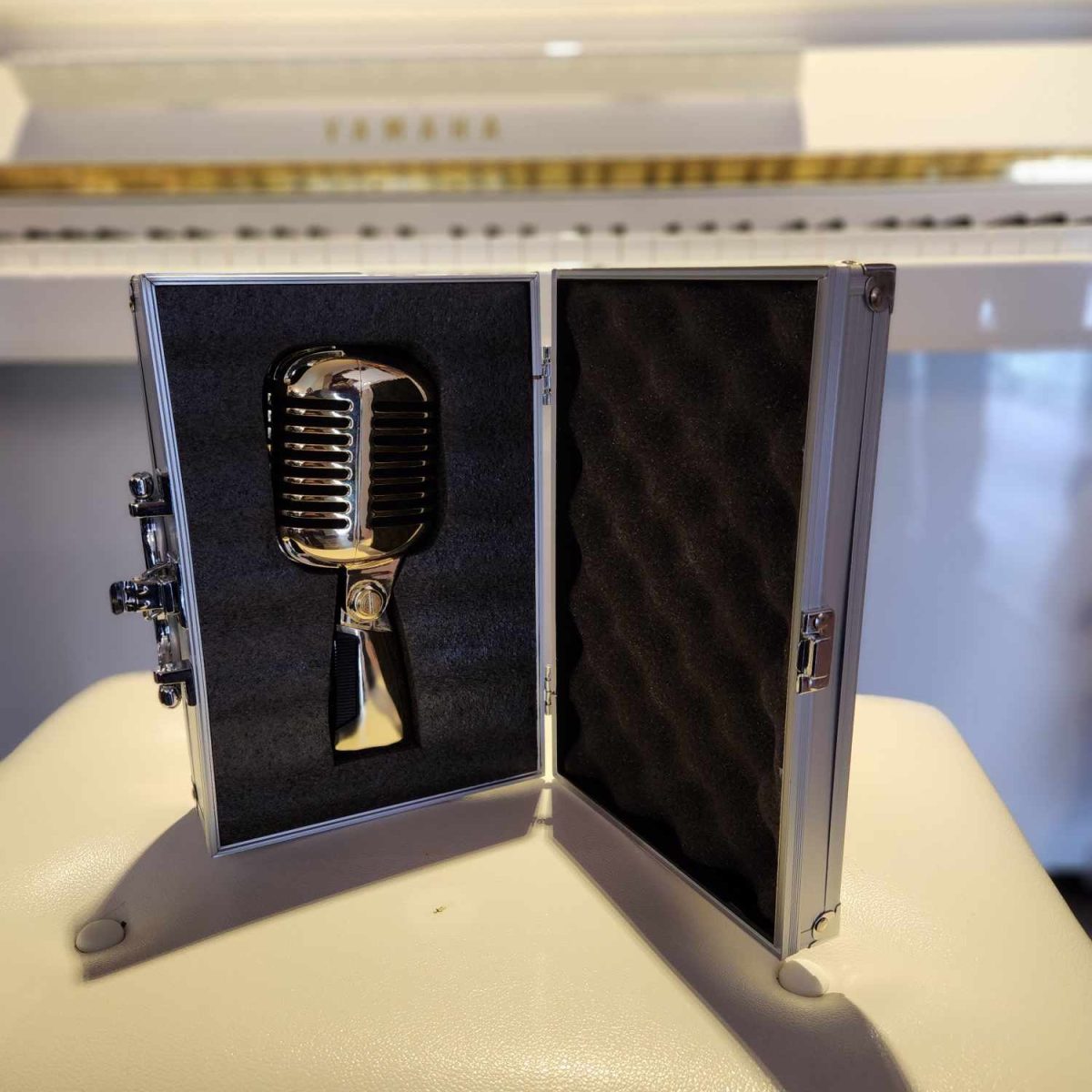Music 8 - Classic Gold Microphone With Case