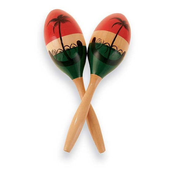 Latin Percussion - CP Medium Wood Maracas 7-1/2" - CP287