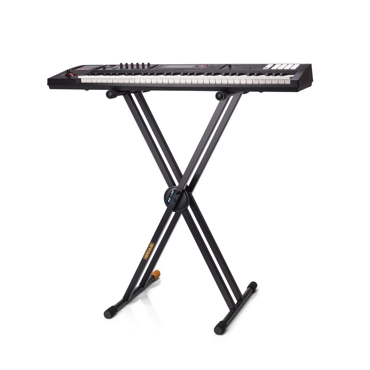 Hercules - Stands KS120B EZ-LOK Double X Keyboard Stand With Keyboard