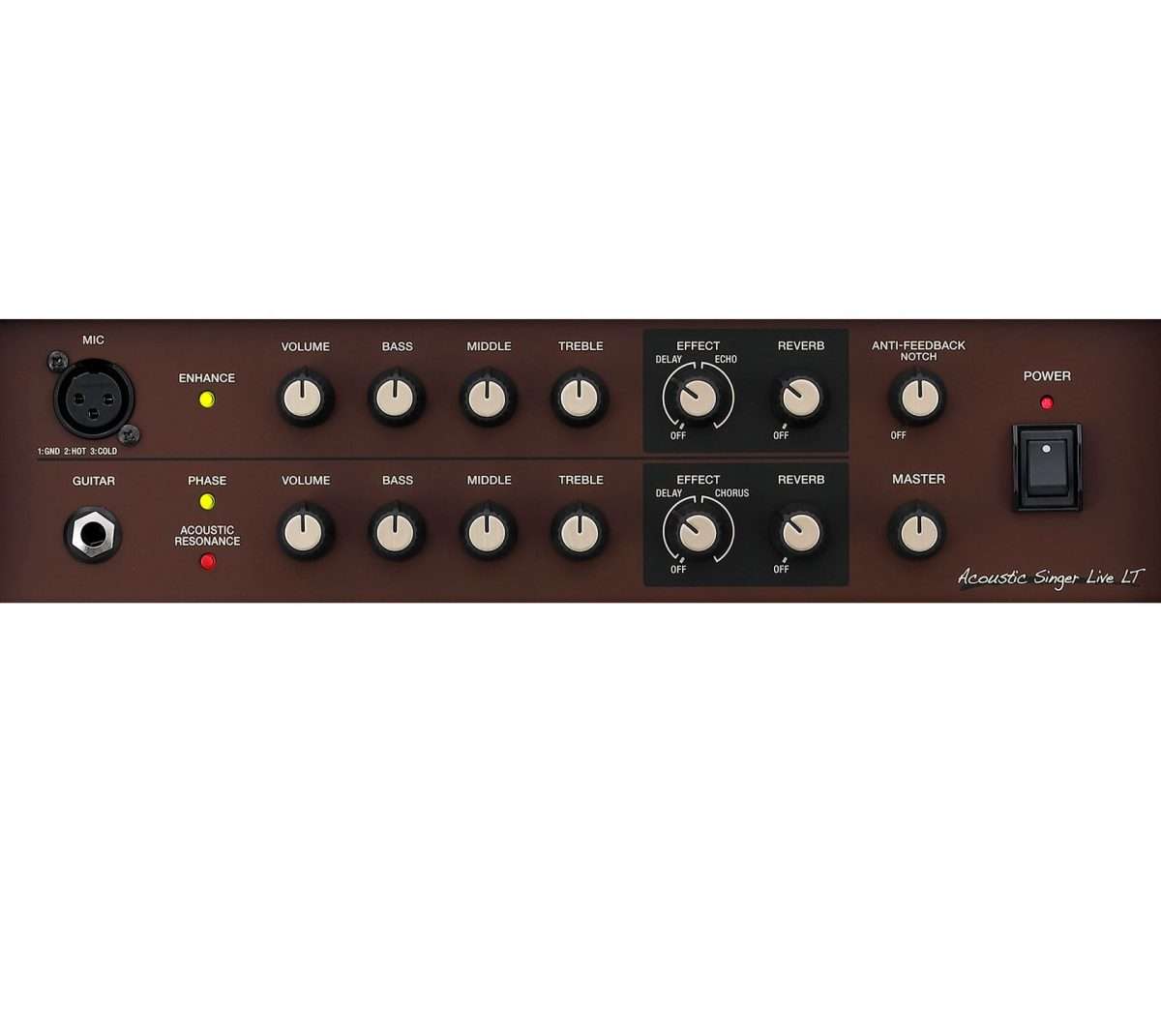 Boss Acoustic Singer Live LT controls