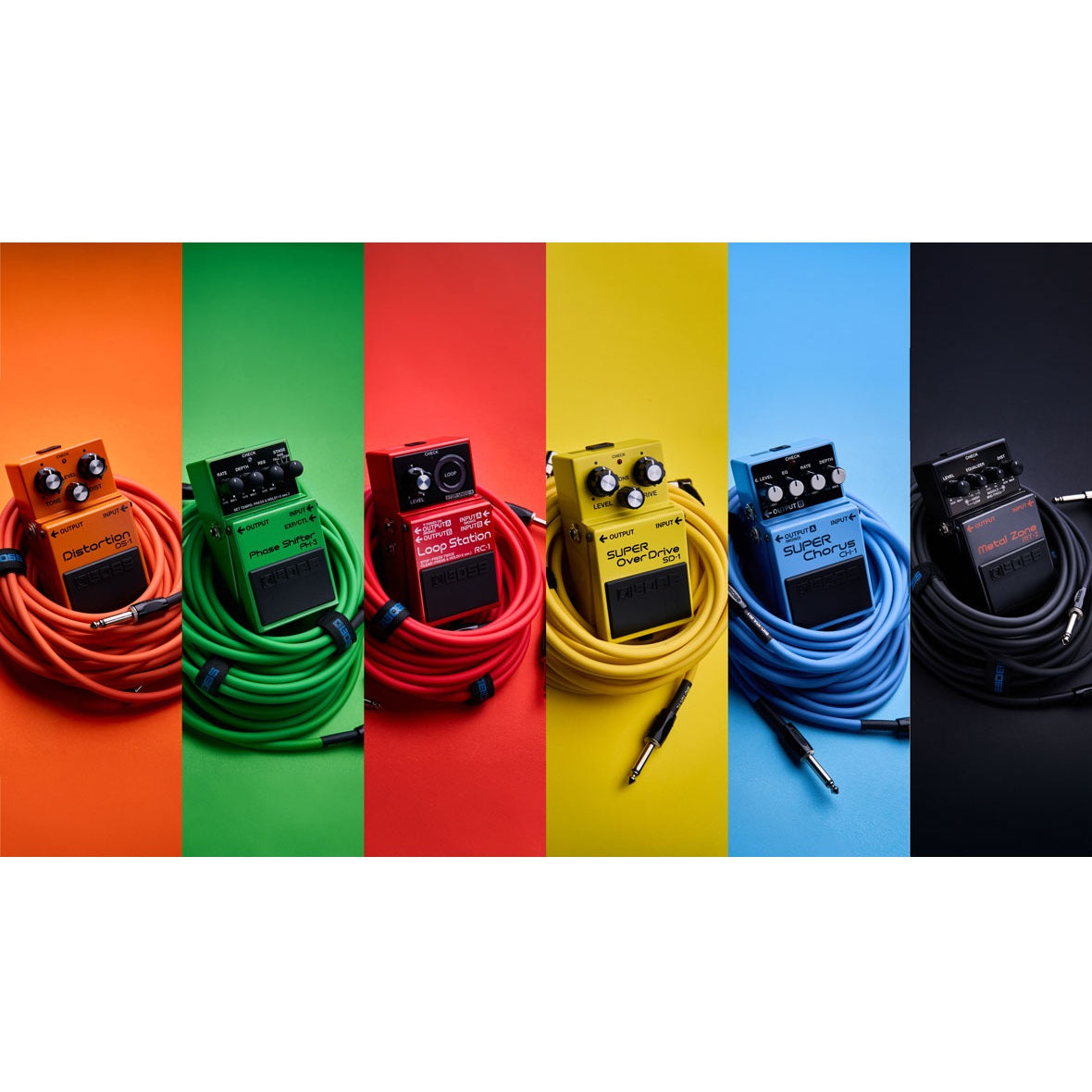 Boss - 10' Colorful Right-Angled Instrument Cable #BIC-10A